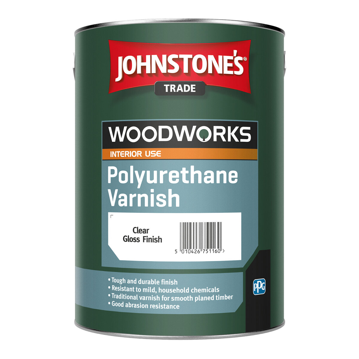 Polyurethane Varnish Gloss Clear 5L (HA346705F)