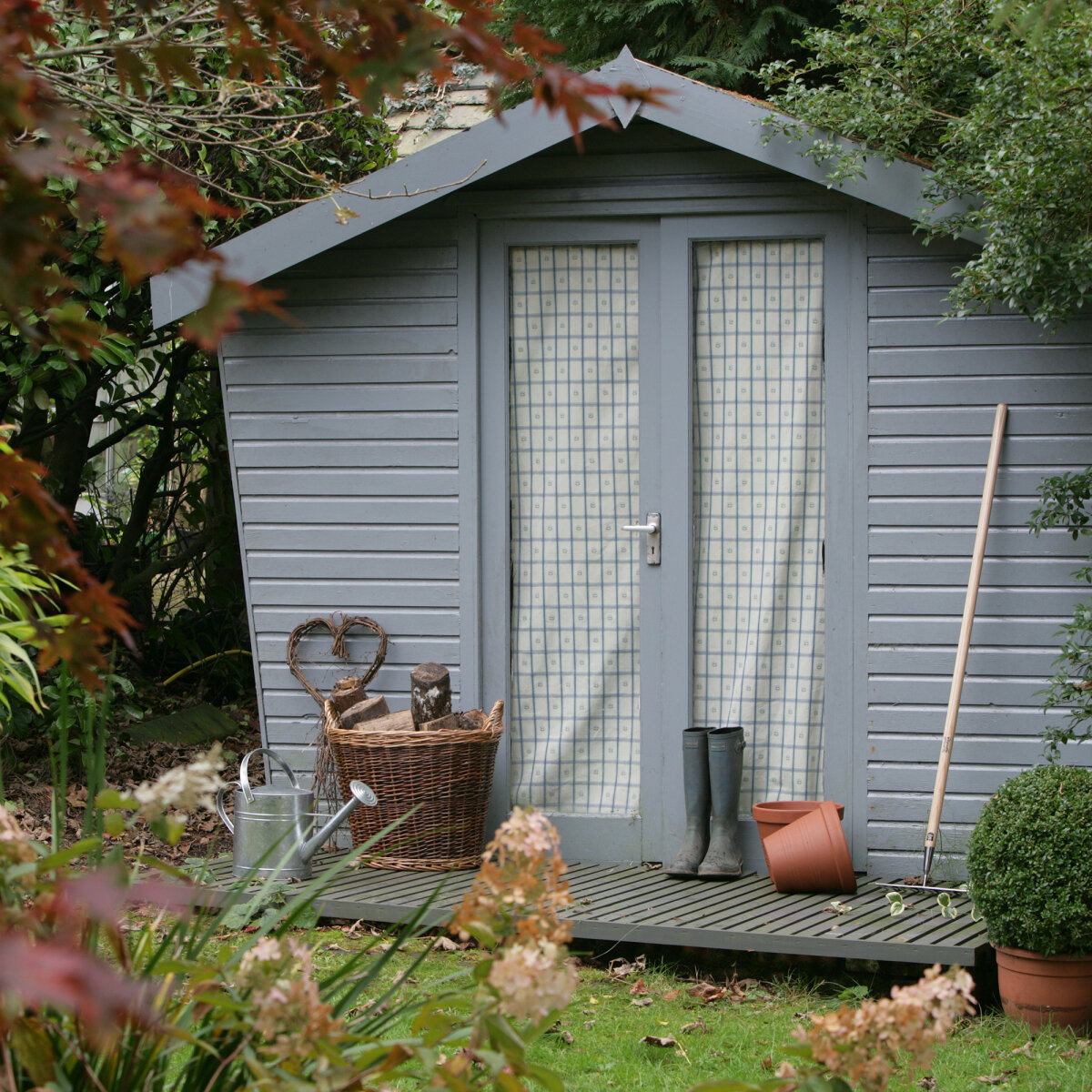 Superdec Satin Opaque Wood Protection Silver Coppice Lifestyle