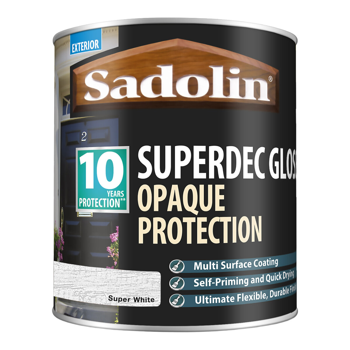Sadolin Superdec Gloss Super White 1L (HA572705N)