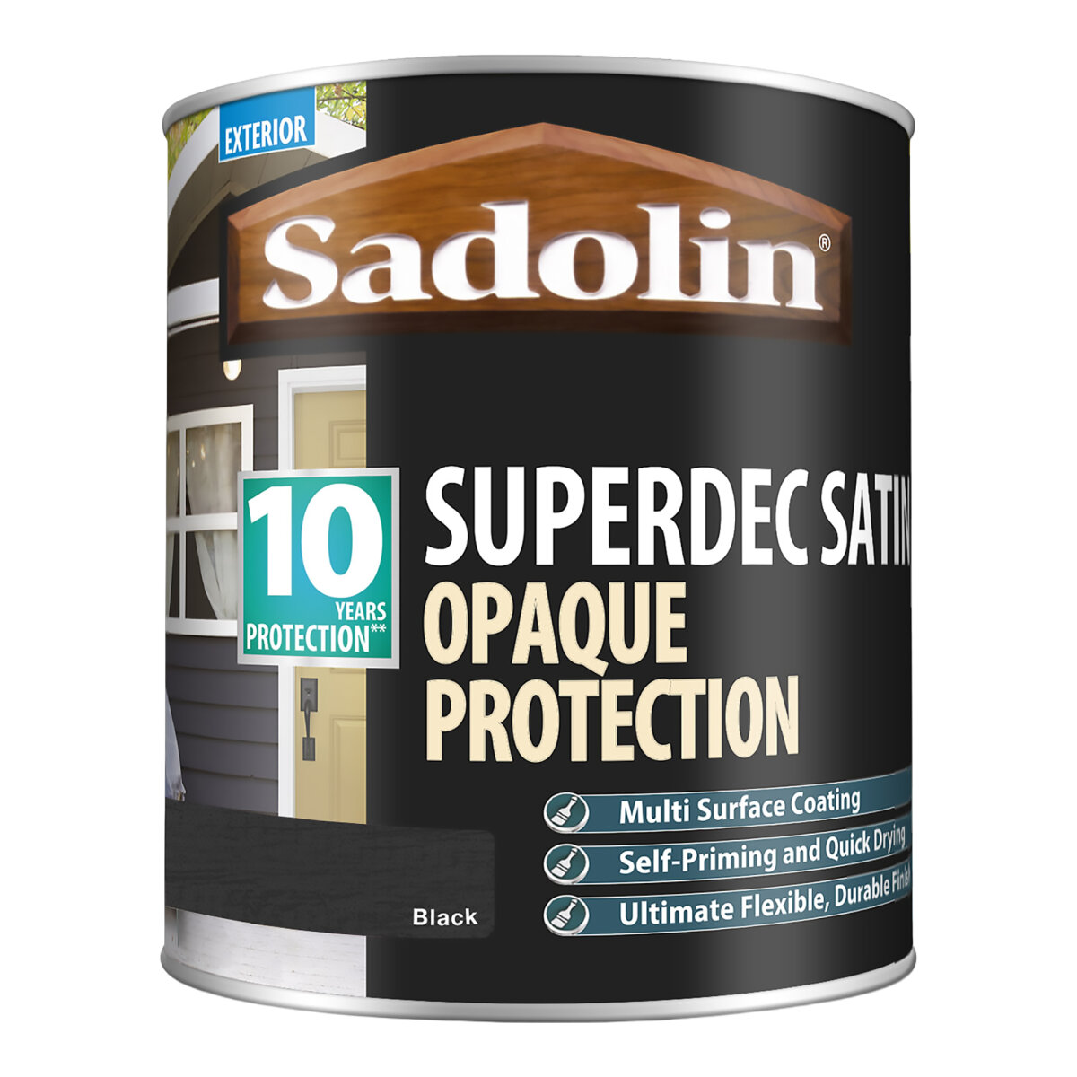 Sadolin Superdec Satin Black 1L (HA5725610N)