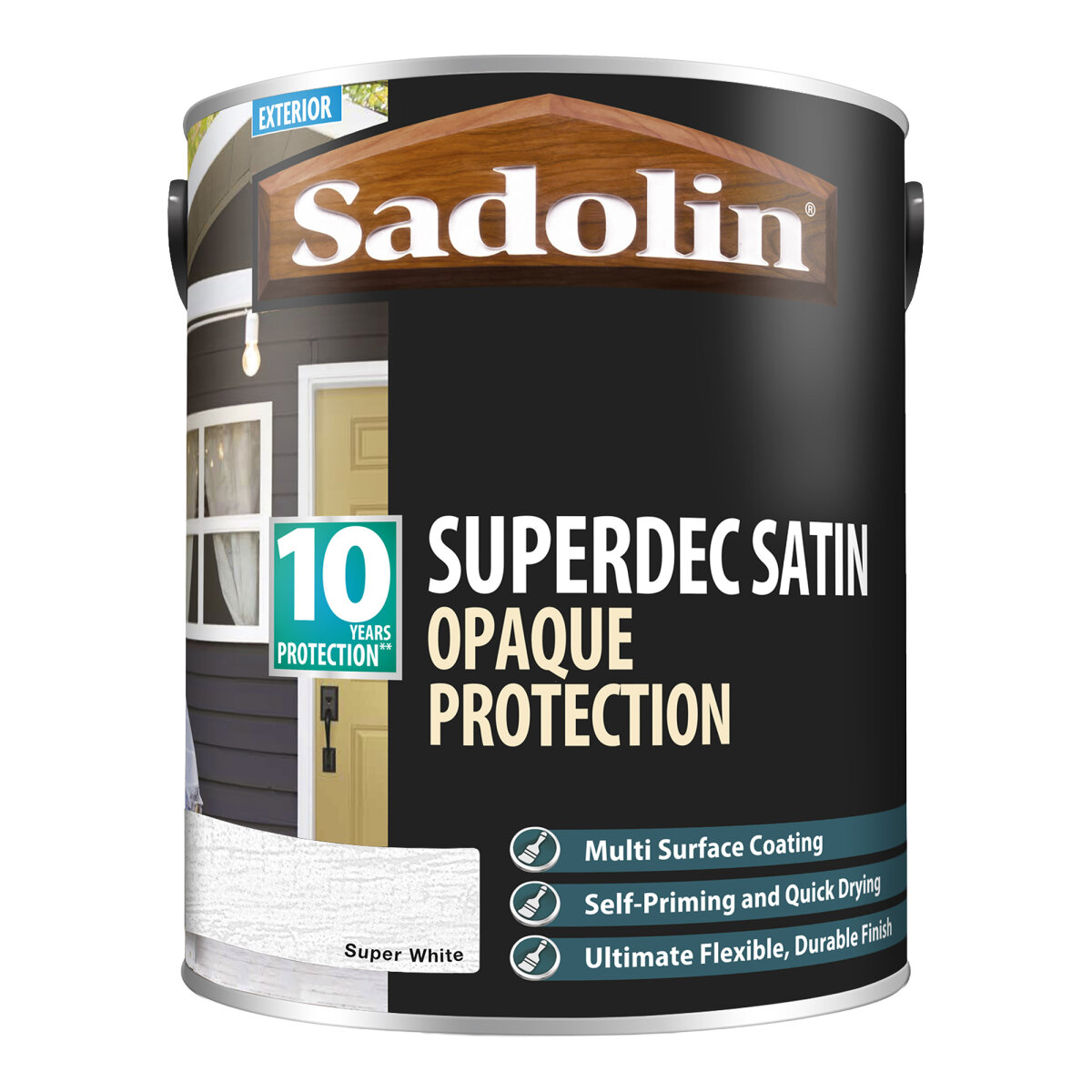 Sadolin Superdec Satin Super White 5L (HA5725605F)