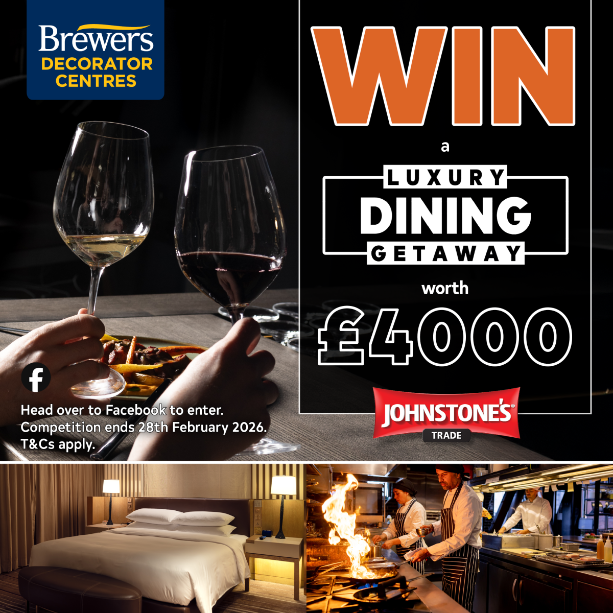 Win A 4K Luxury Dining Getaway With Johnstone's!
