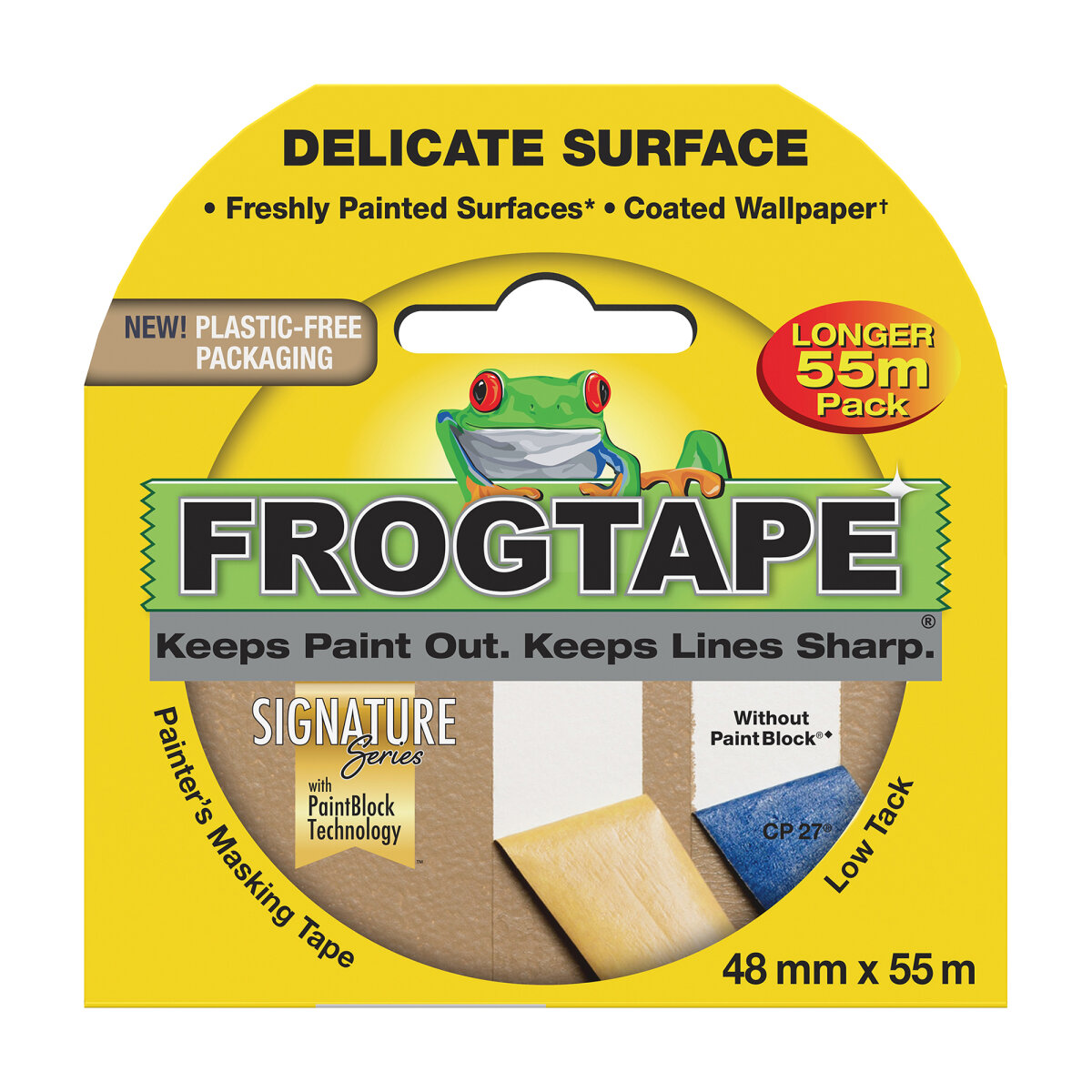 Yellow Delicate Surface Masking Tape 48mm x 55m (NT3715002C)
