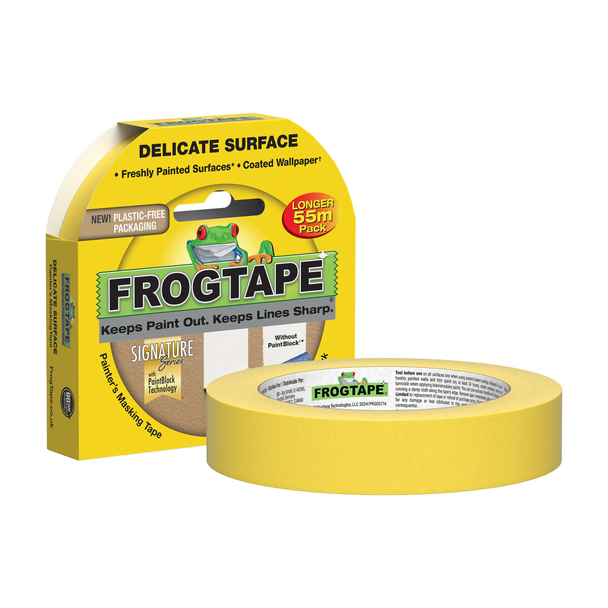 Yellow Delicate Surface Masking Tape 24mm x 55m (NT3715002G)
