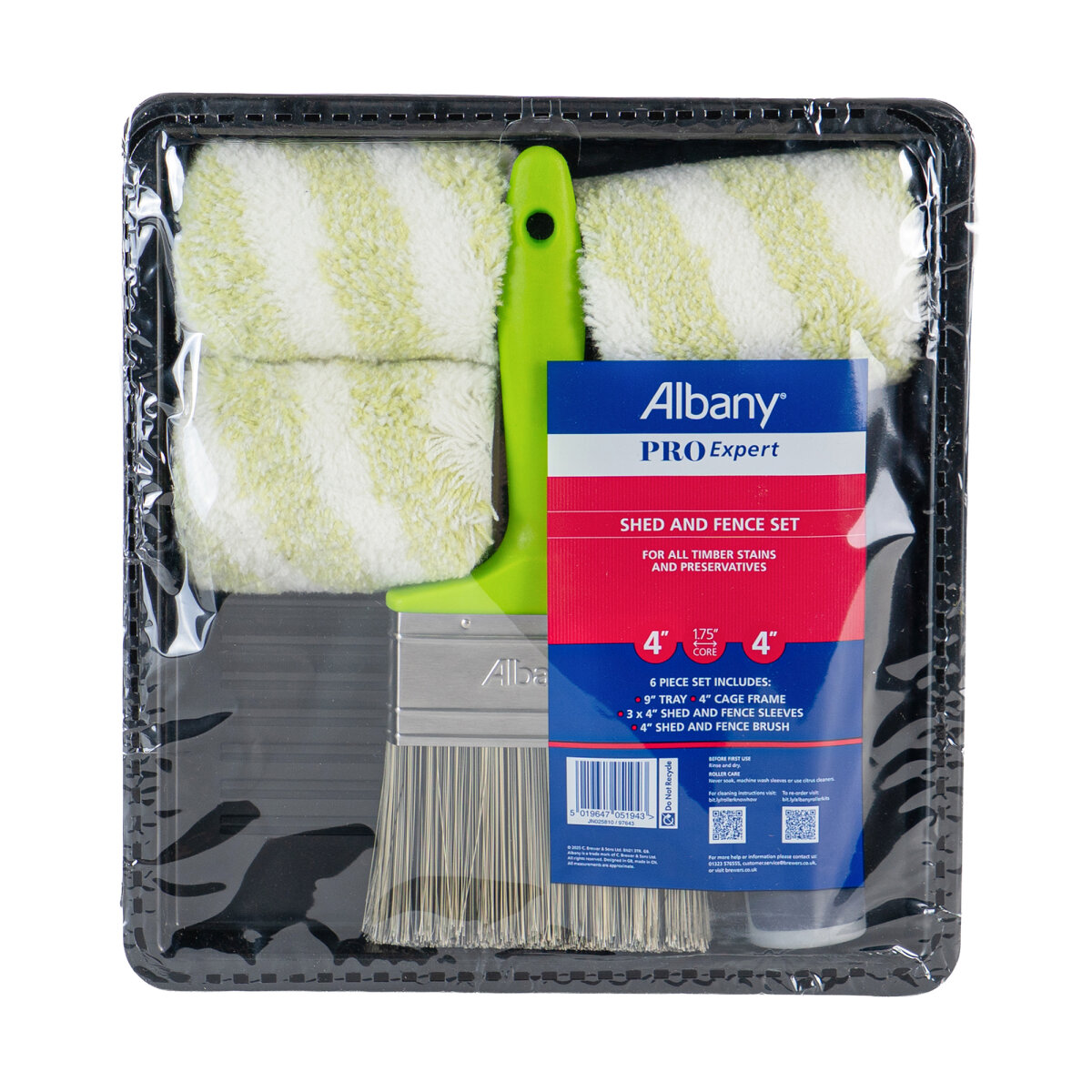 Pro-Expert Shed & Fence Roller Tray Set (JN025810)
