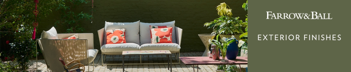 Farrow & Ball Exteriors banner without CTA