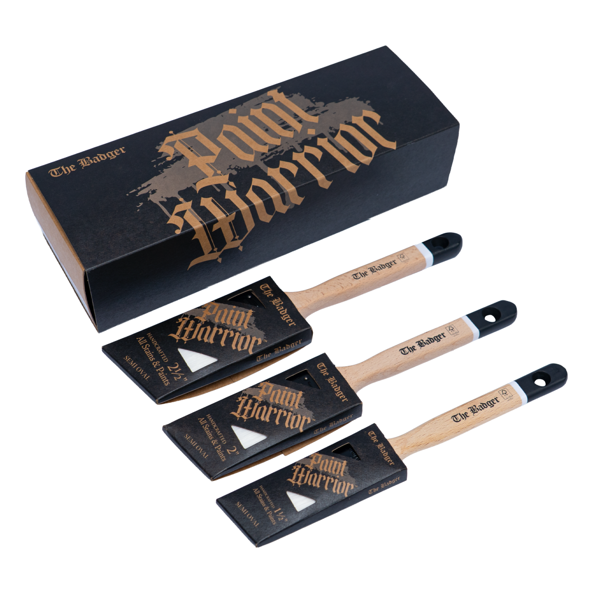 Badger Oval Angled Brush Set (JA19751105)