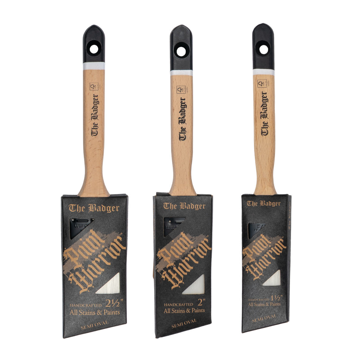 Badger Oval Angled Brush Set (JA19751105)