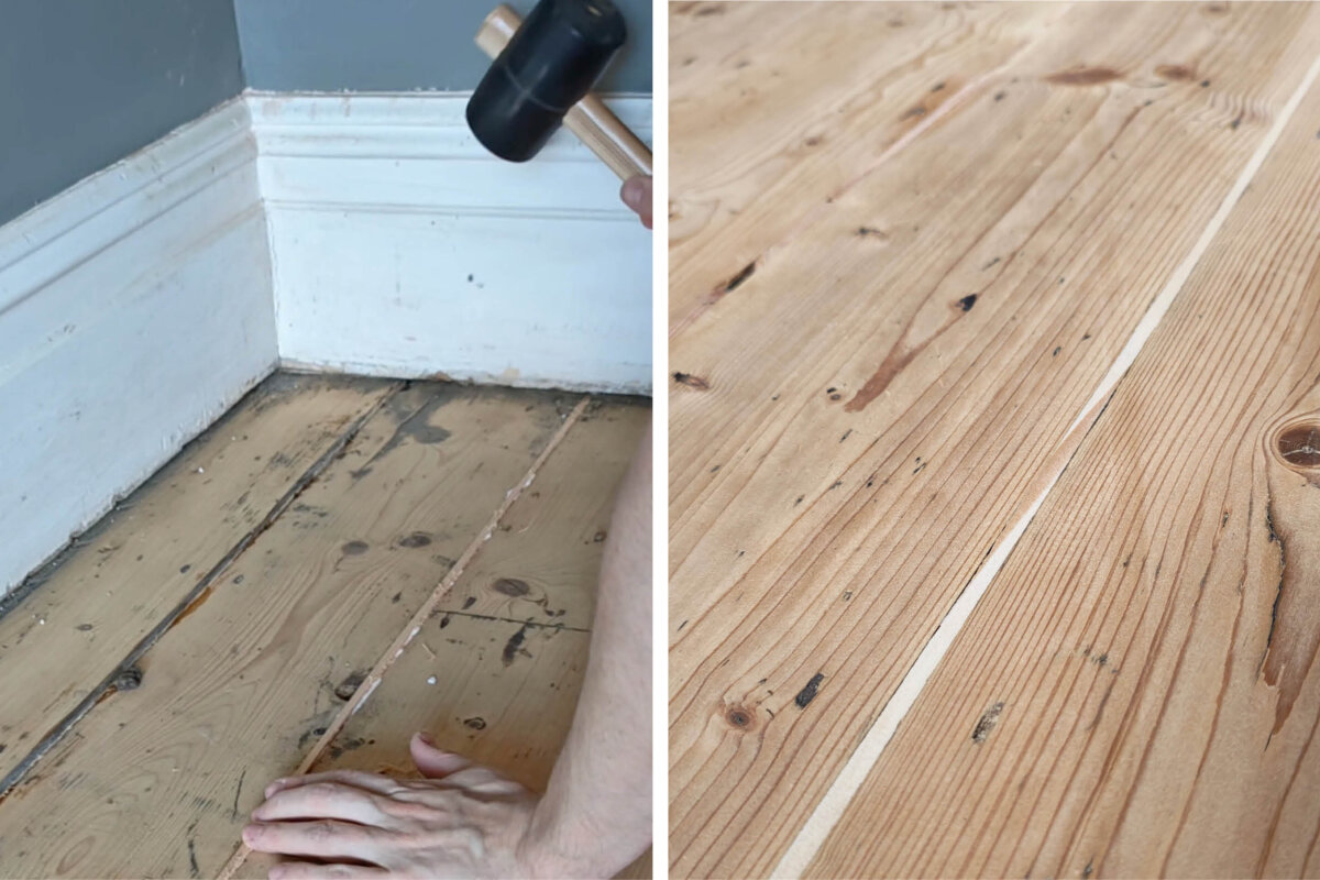 Filling gaps between floorboards