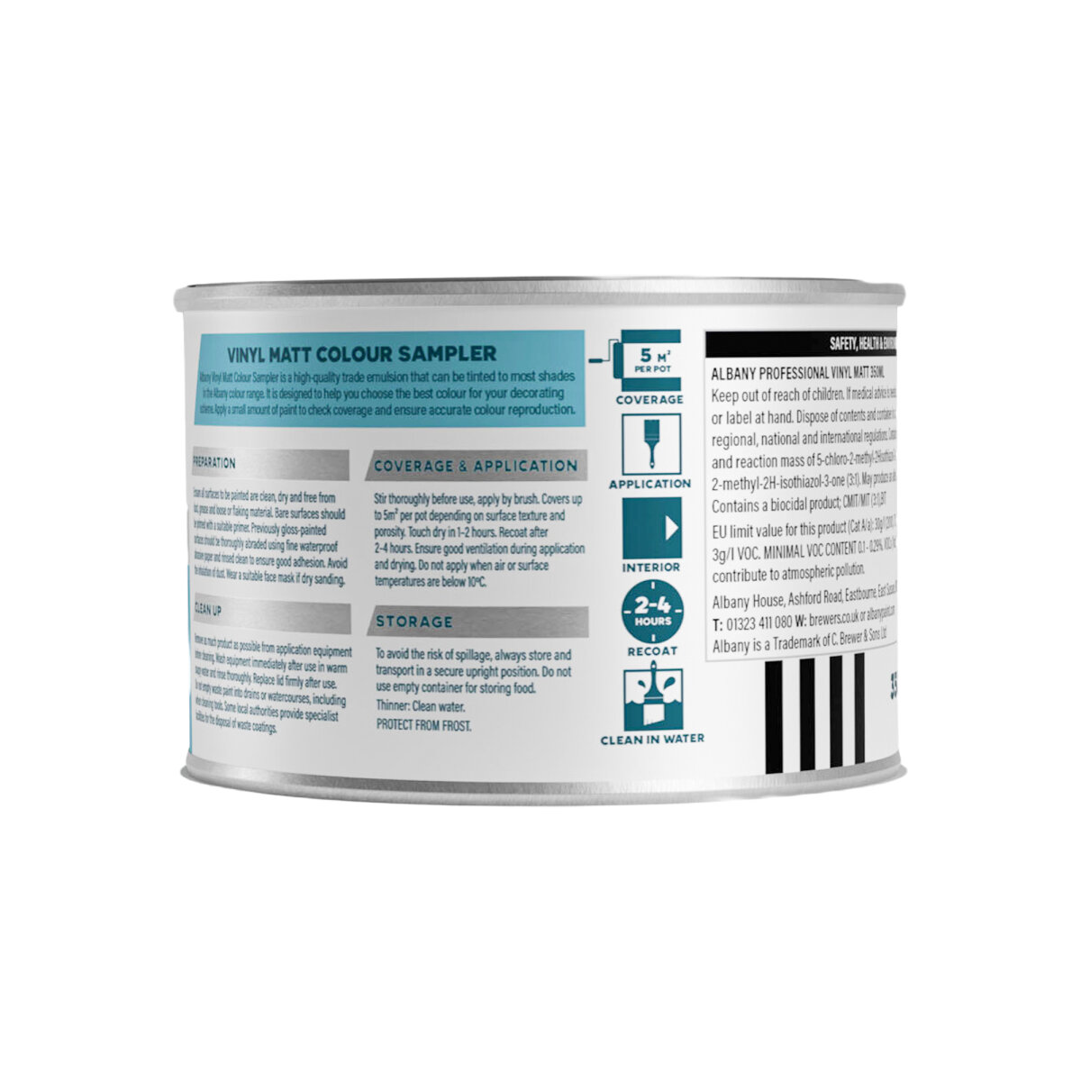 Albany Vinyl Matt 350ml Sample Back (AA0117505R)