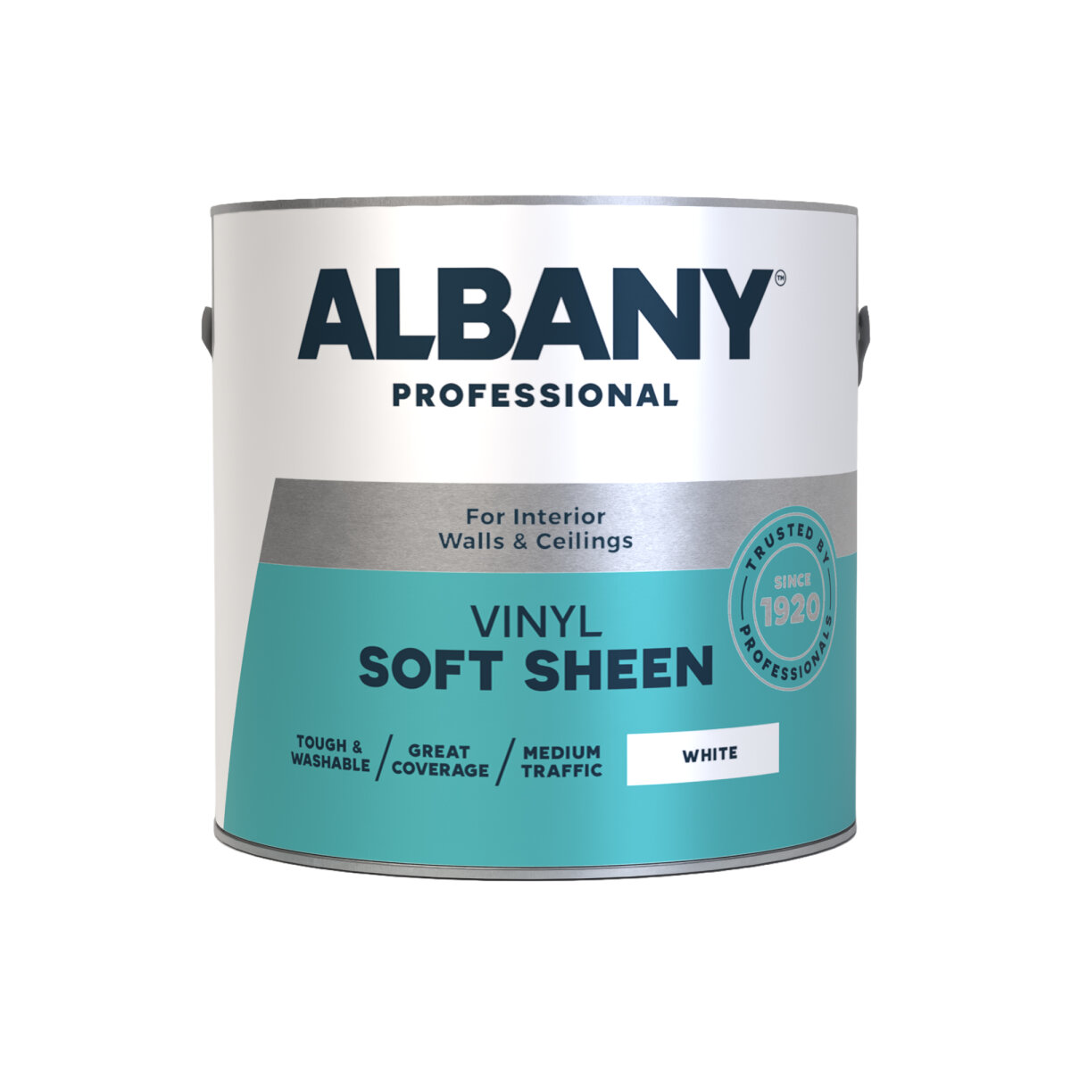 Albany Vinyl Soft Sheen White 2.5L Front (AA0139201J)