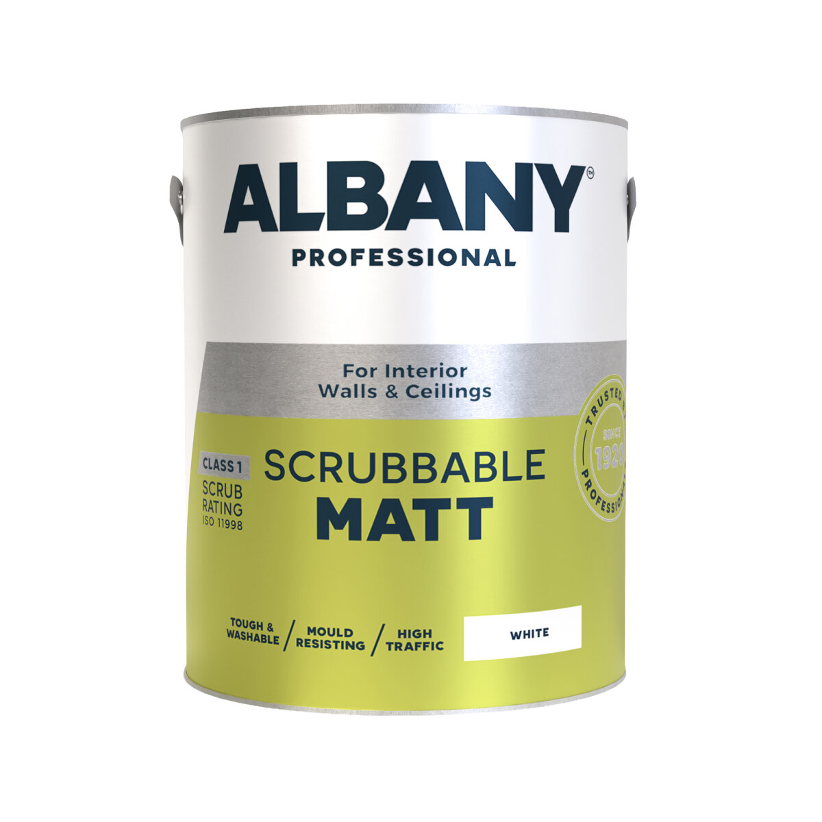 Albany Scrubbable Matt White 5L (AA0120001F)