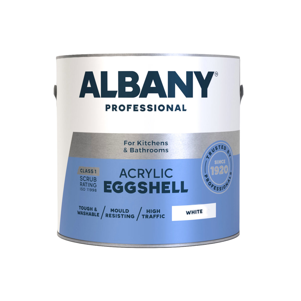 Albany Acrylic Eggshell White 2.5L (AA0194001J)