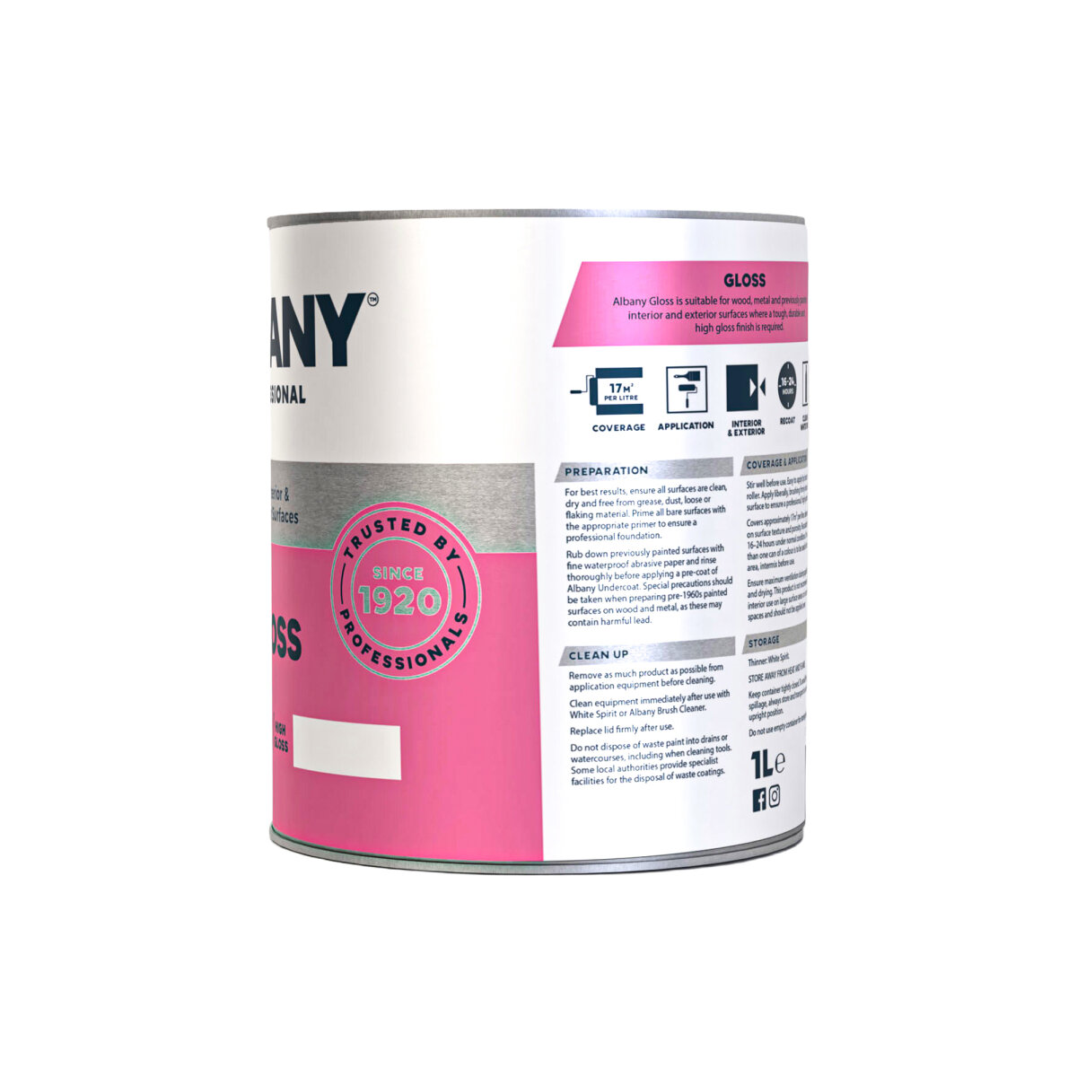 Albany Gloss 1L Side