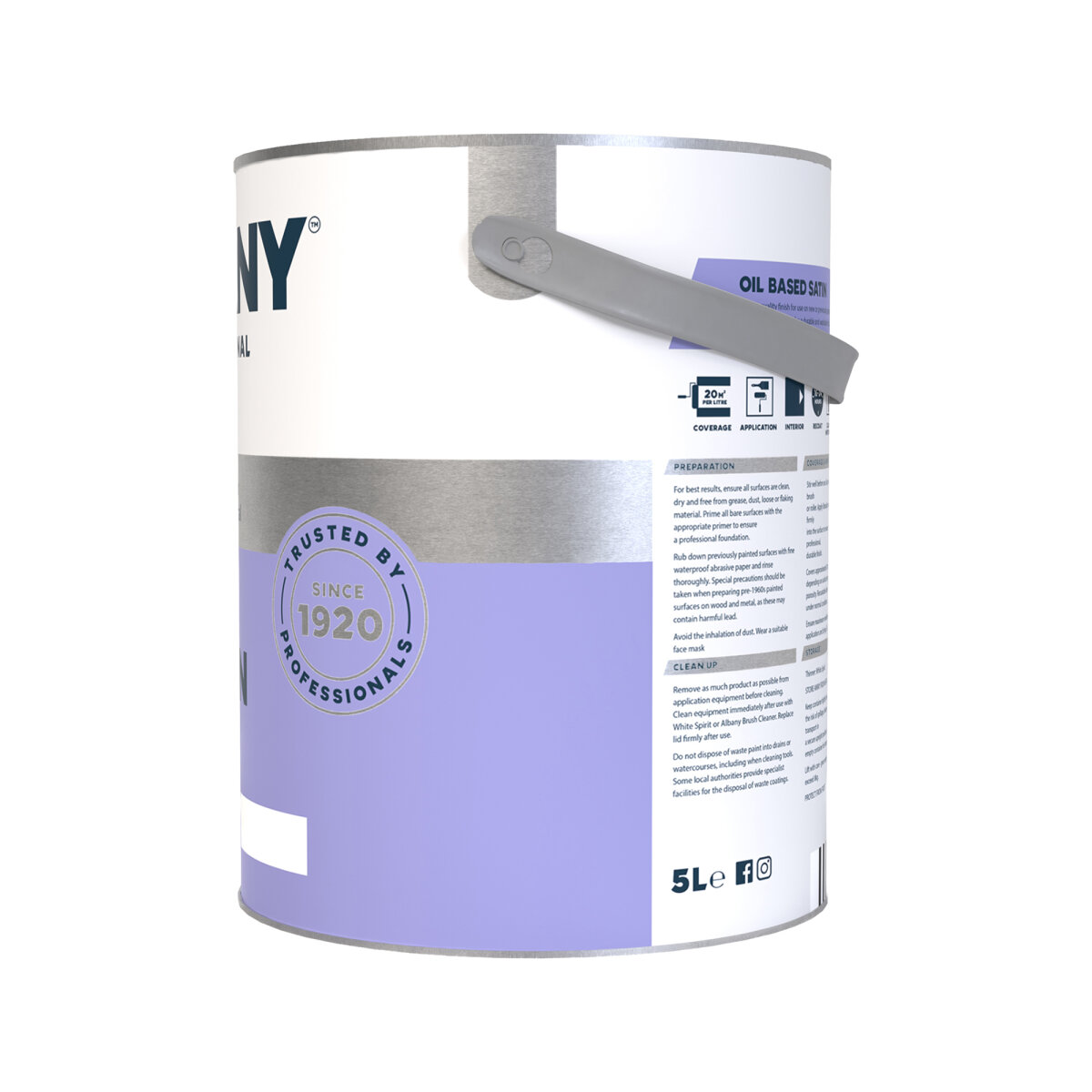 Albany Satin White 5L Side (AA0136001F)