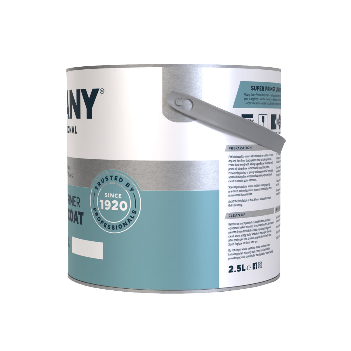 Albany Super Primer Undercoat 2.5L Side