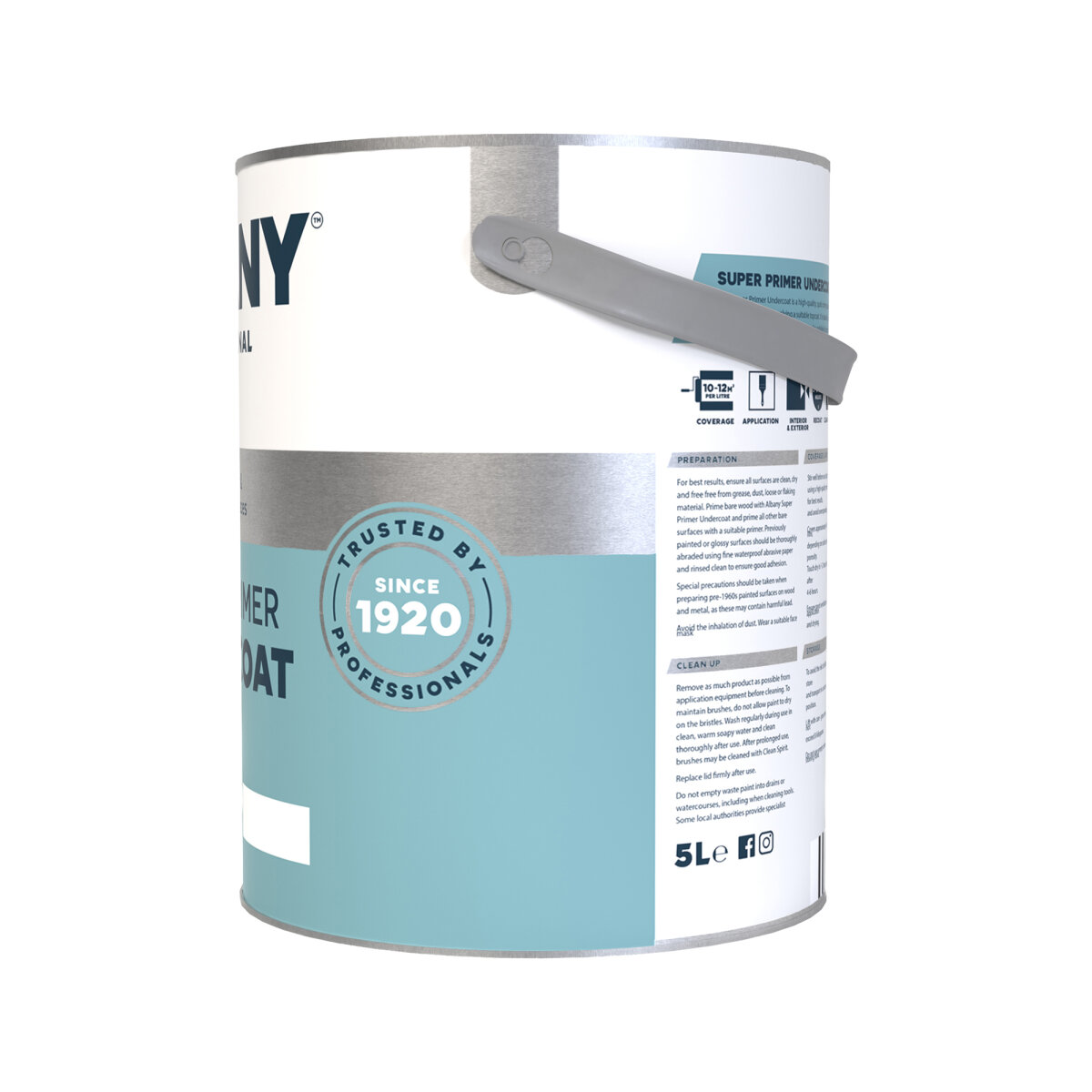 Albany Super Primer Undercoat 5L Side