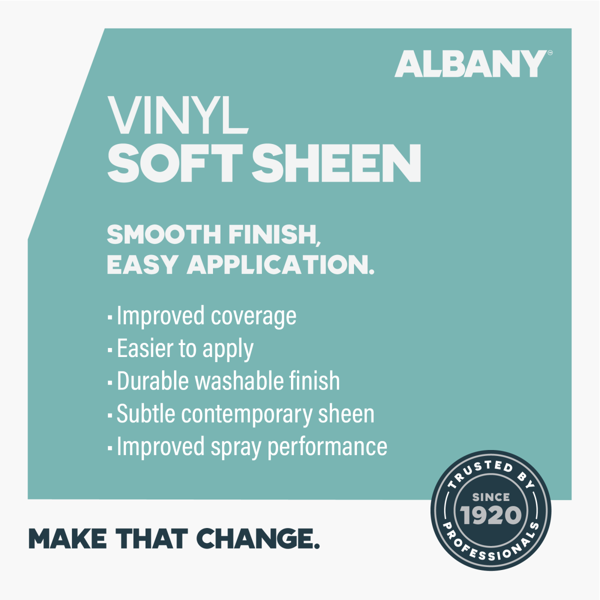 Albany Features & Benefits - Vinyl Soft Sheen
