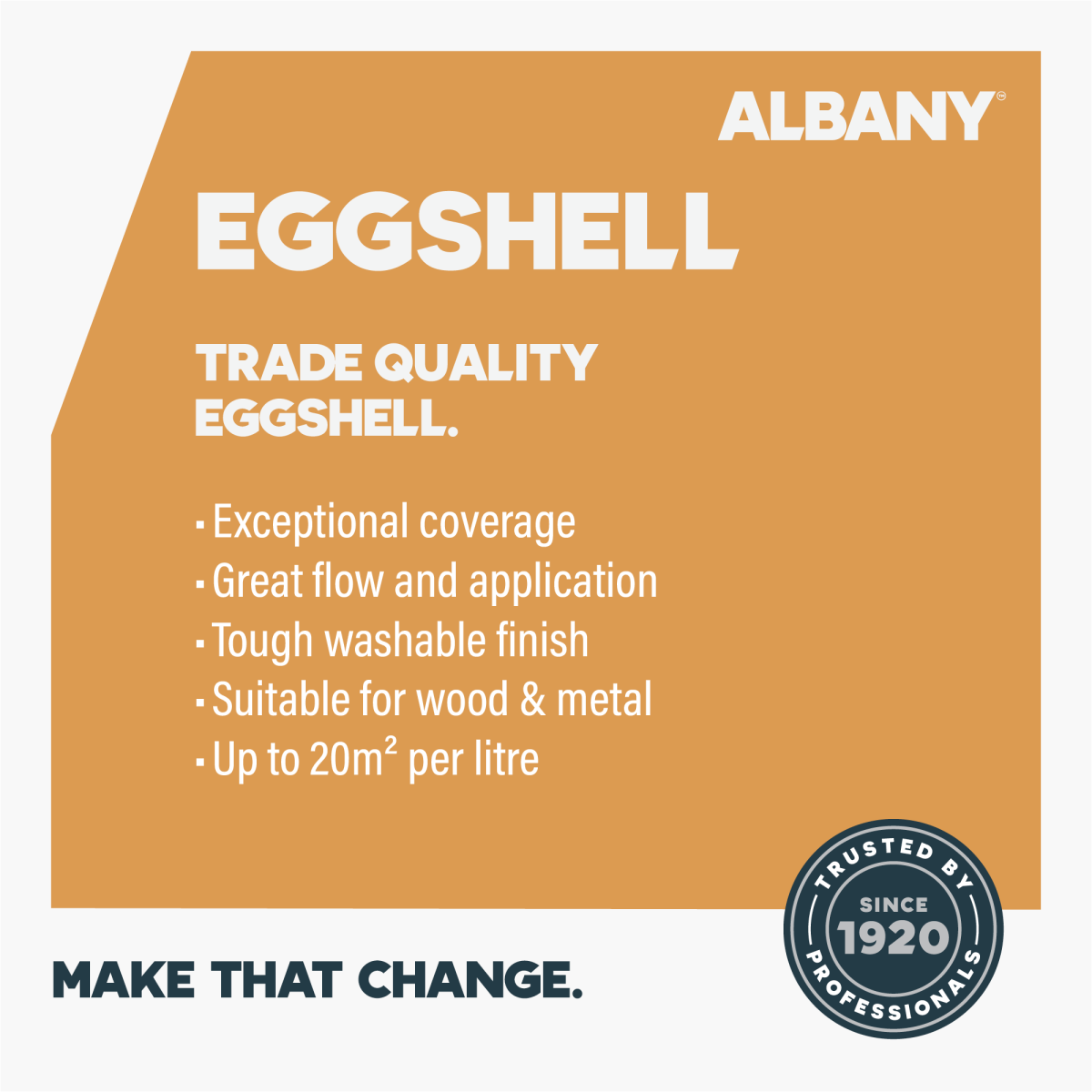 Albany Features & Benefits - Eggshell
