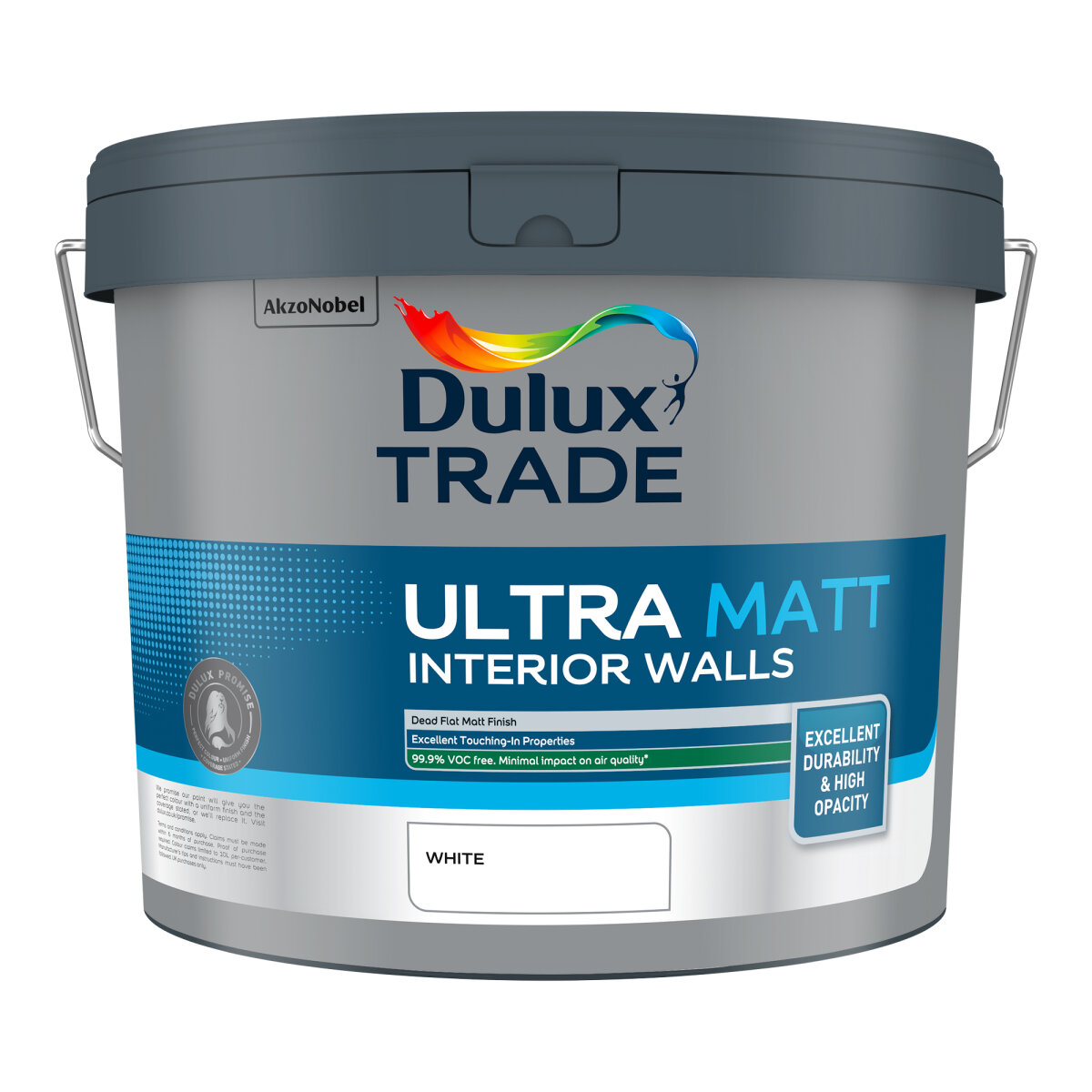 Dulux Trade Ultra Matt Interior Walls White 10L (AE0121305E)