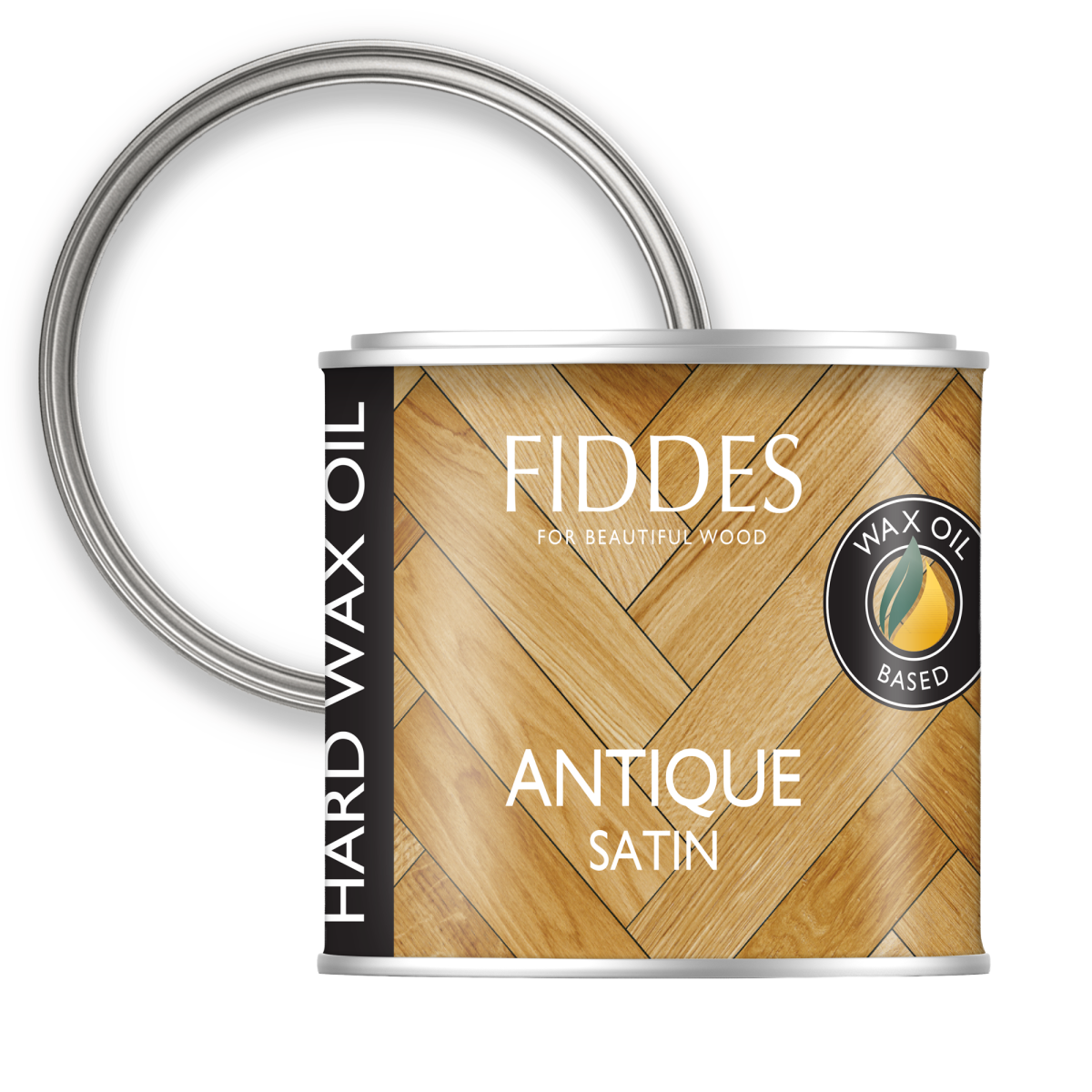 Fiddes Hard Wax Oil 45ml Sample Satin Antique PNG (HA227507T)
