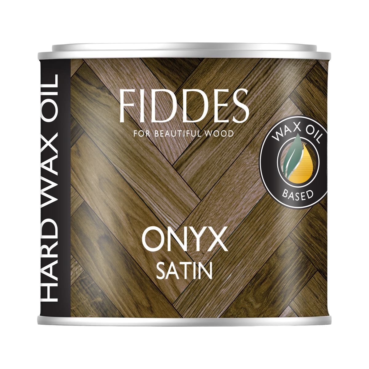 Fiddes Hard Wax Oil 45ml Sample Satin Onyx PNG (HA227527T)