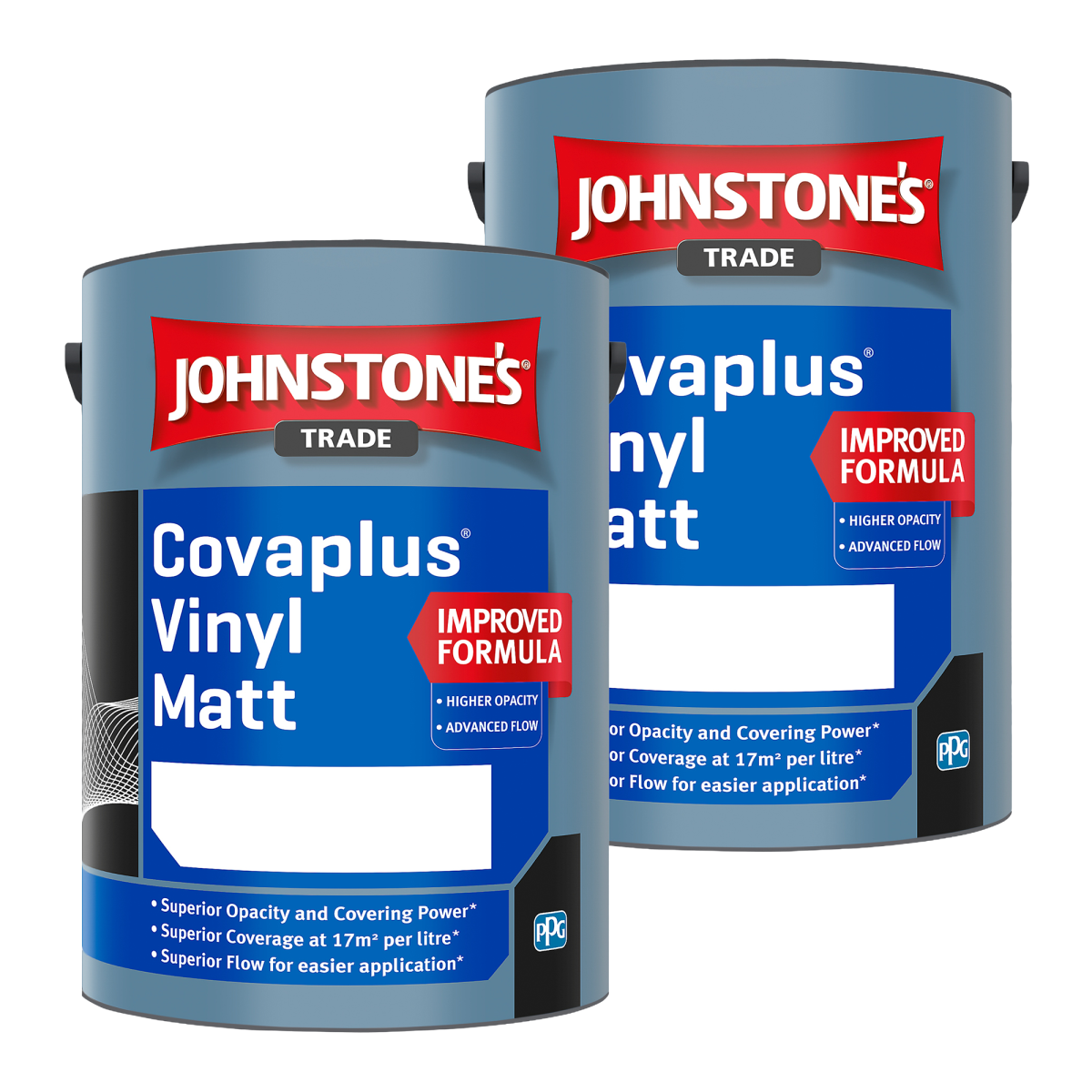 Johnstones Trade 2 X Covaplus Vinyl Matt (Tinted) 5L PNG