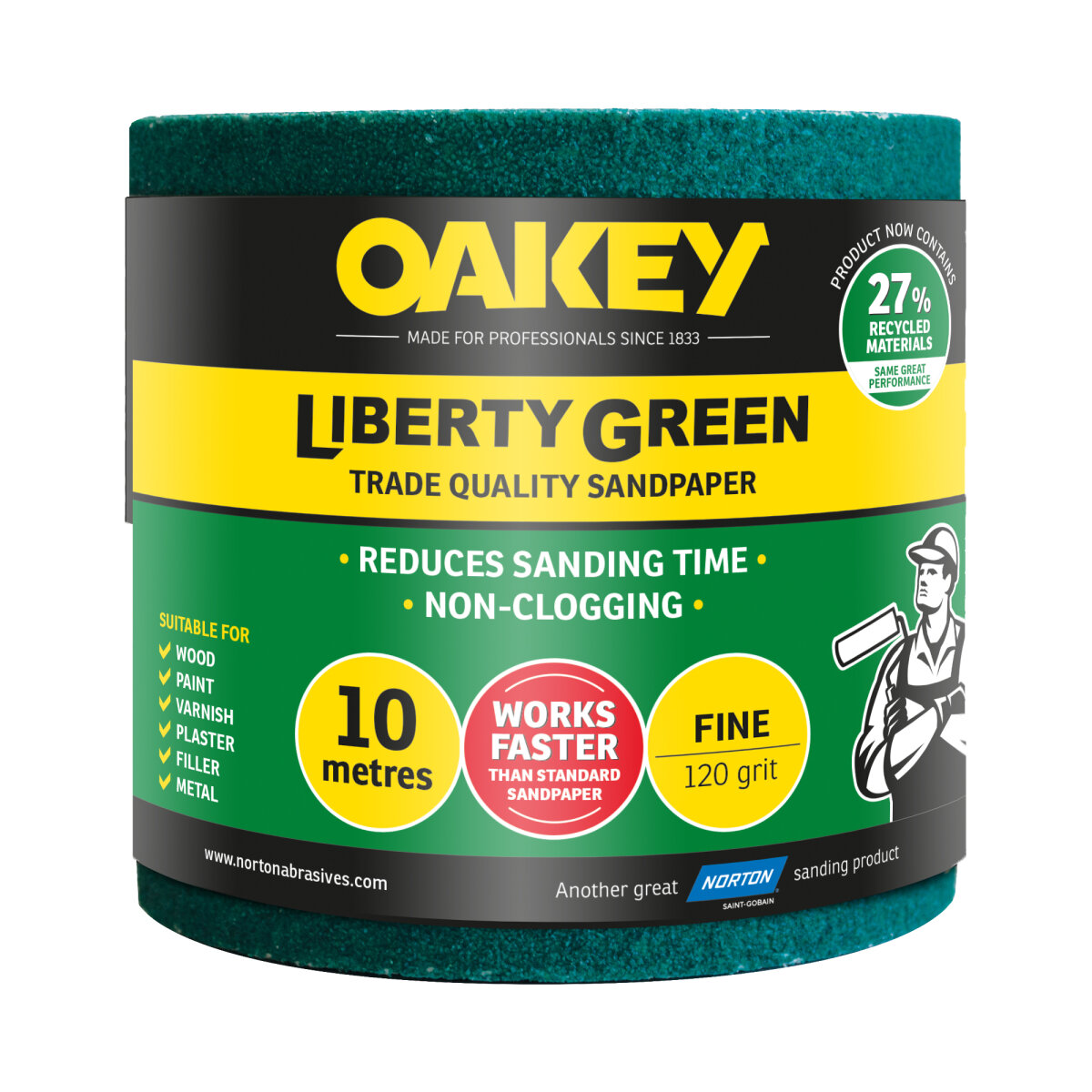 Oakey Liberty Green Aluminium Oxide 10M P120 (NG152410G)