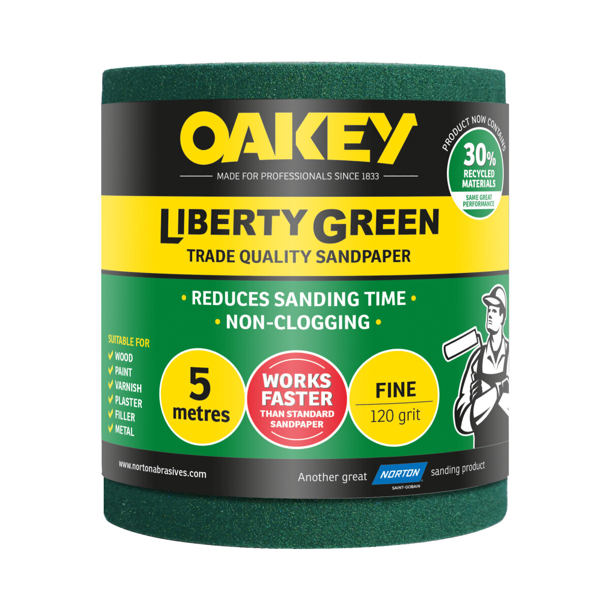 Oakey Liberty Green Aluminium Oxide 5M P120 (NG152610G)