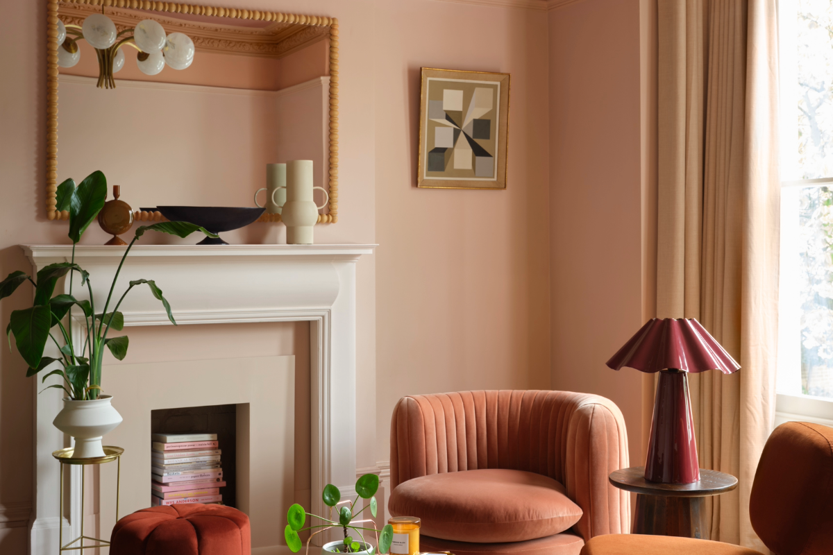 Queen Anne Pink used on living room walls