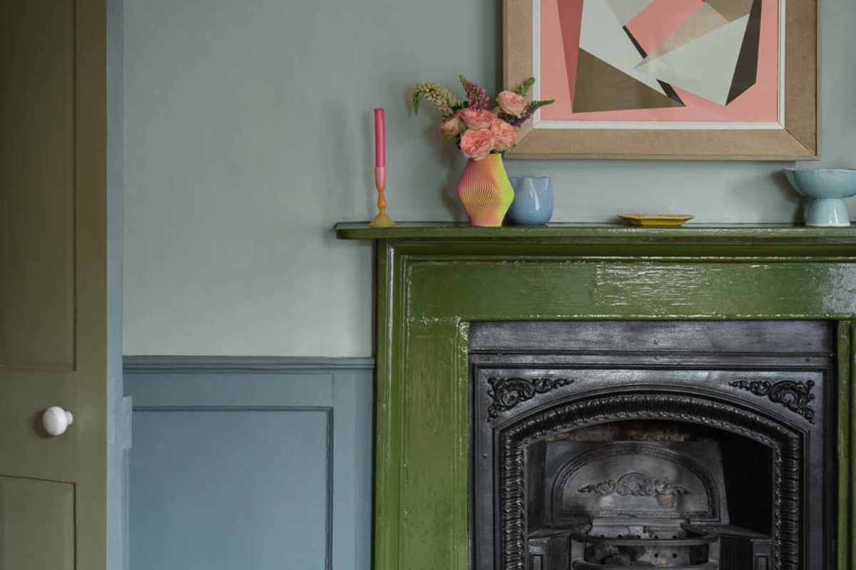 Woodlawn Blue used on living room wall