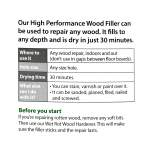 High Performance Wood Filler White