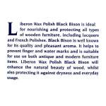 Black Bison Wax Paste Satin Dark Oak