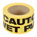 'Wet Paint' Yellow Banner Tape