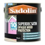 Superdec Opaque Wood Protection Satin Black (Ready Mixed)