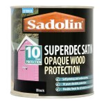 Superdec Opaque Wood Protection Satin Black (Ready Mixed)