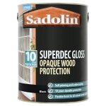Superdec Opaque Wood Protection Gloss Black (Ready Mixed)