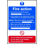 Fire Action Procedure PVC 0165