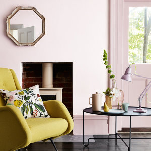 The Little Greene pink collection brings a warming tone to any room.