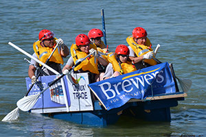 24 rafts competed in this years Lewes to Newhaven Raft Race