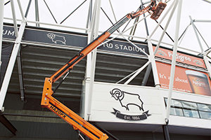 Highly Commended status for Whittle Programmed Painting's work at Derby County Football Club