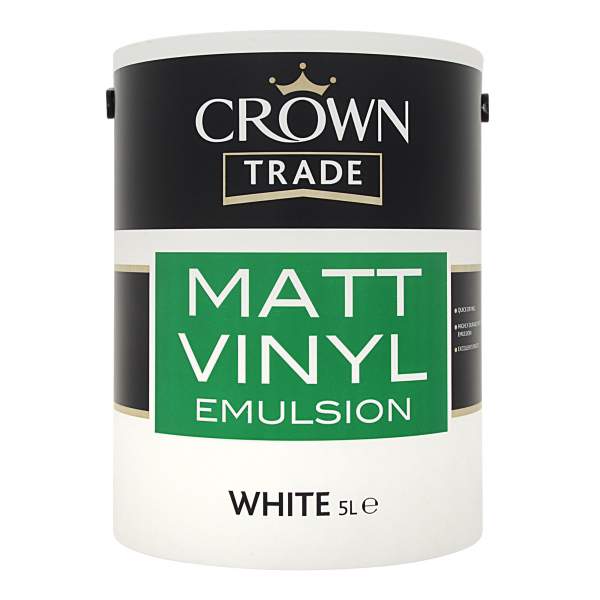 Crown Trade Matt Vinyl White
