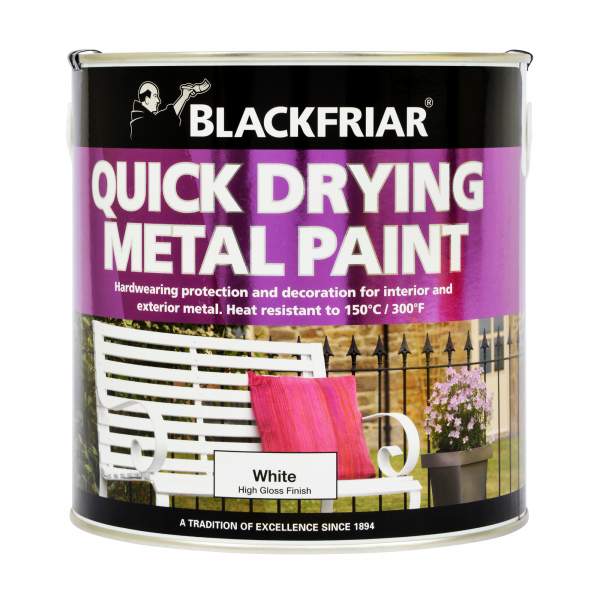 Blackfriar Quick Drying Metal Paint Gloss White