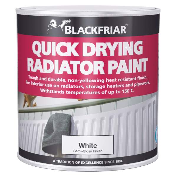 Blackfriar Quick Drying Radiator Paint Satin White 250ML (BN0605605S)