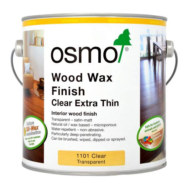 Wood Wax Finish Extra Thin Semi-Matt 1101 Clear