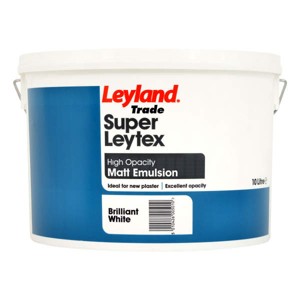 Leyland Trade Super Leytex Matt Brilliant White 10L
