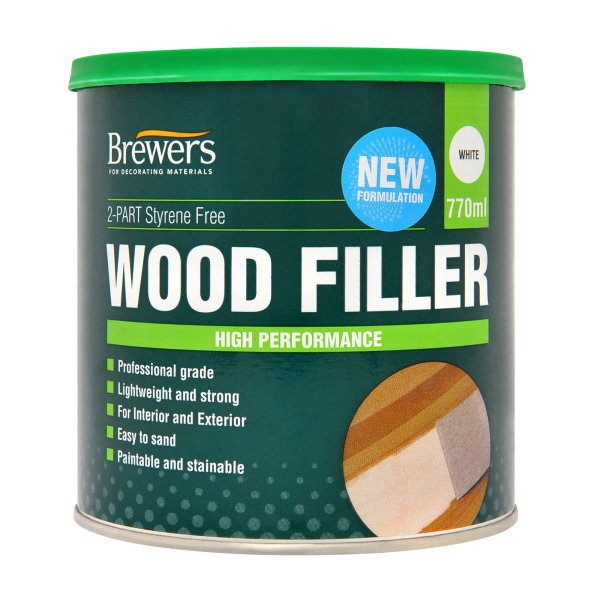 2-Part Styrene Free Wood Filler White