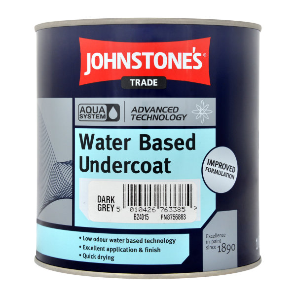 Johnstone's Trade Aqua Undercoat Dark Grey 1L