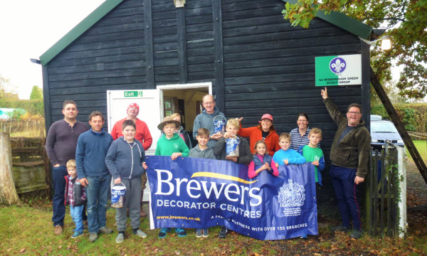 Brewers Decorator Centre Twickenham helped the 1st Wisborough Green Scouts