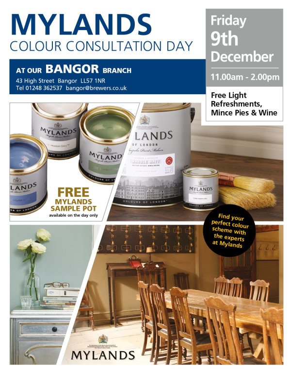 Mylands colour consultation day at Brewers in Bangor